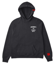 PROPERTY OF THE STREETS HOODIE WHITE BLACK