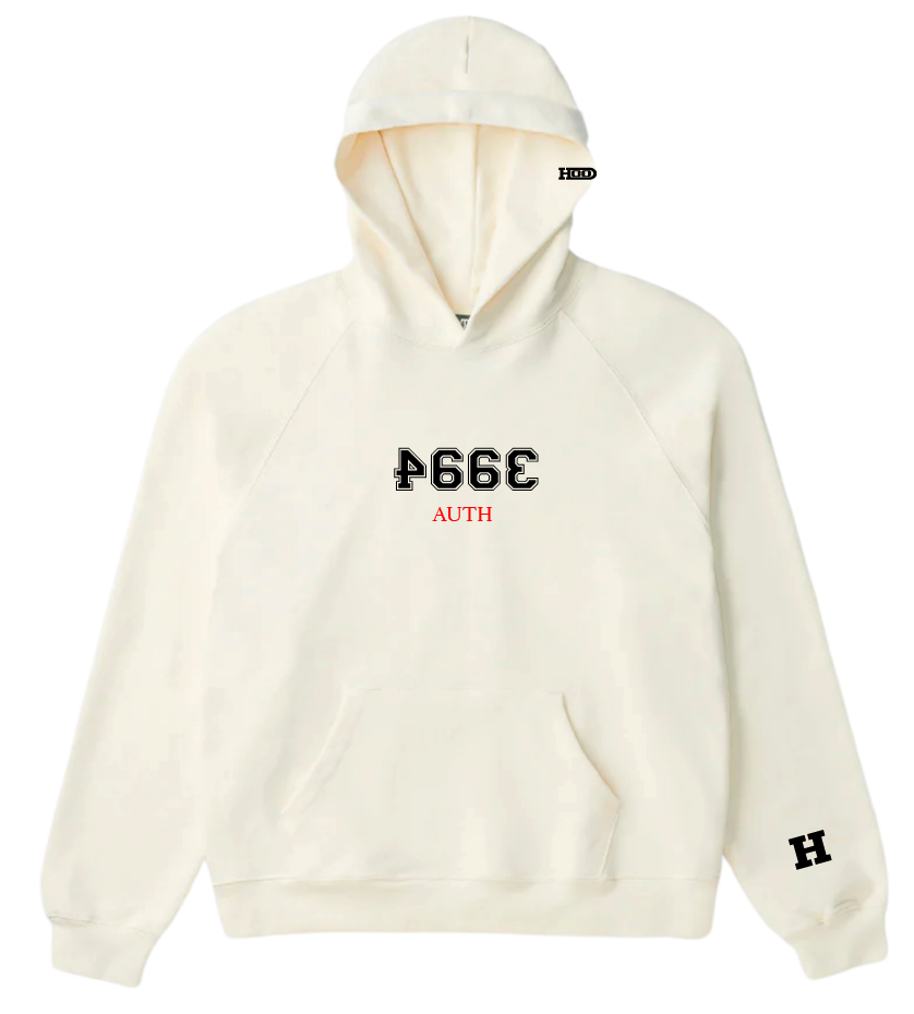 4663 HOODIE CREAM / BLACK