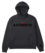 AUTHENTIC HOODIE CREAM / BLACK / RED