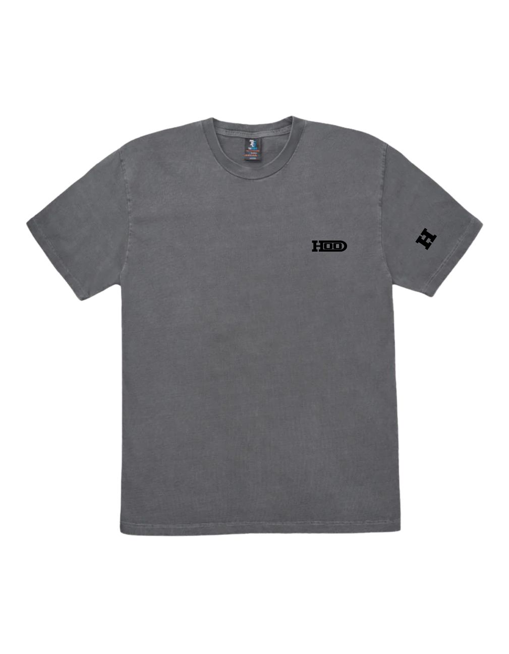 HOOD LOGO MAX WEIGHT TSHIRT - BLACK GREY WHITE