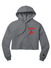 WOMENS PROPERTY OF STREET DEPT CROP HOODIE LOGO BACK