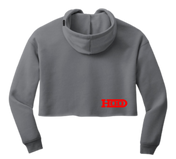 WOMENS PROPERTY OF STREET DEPT CROP HOODIE LOGO BACK